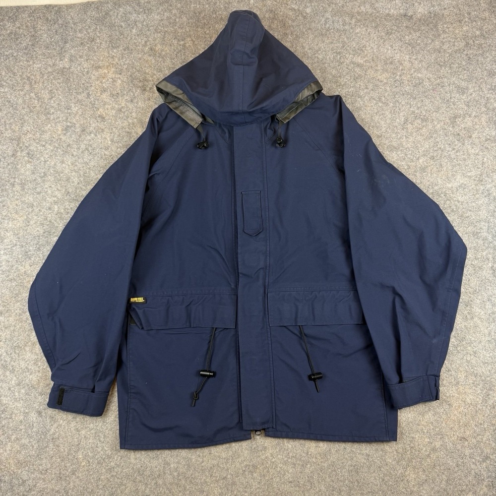 Propper Foul Weather Parka Jacket Mens Large Gore Tex USA Made Coast Guard Navy